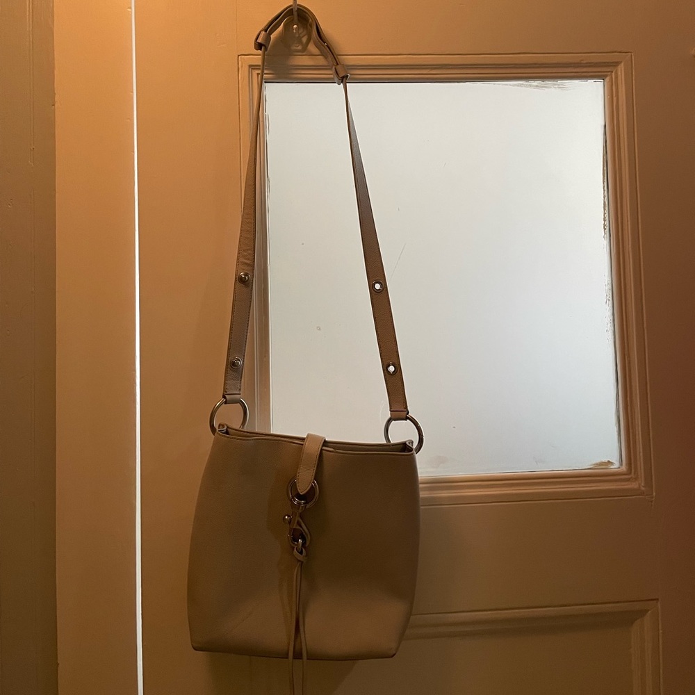 Rebecca Minkoff gray and silver cross body